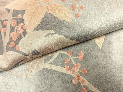 平和屋着物●訪問着　刺繍　南天文　暈し染め　正絹　逸品　AABJ4142fy