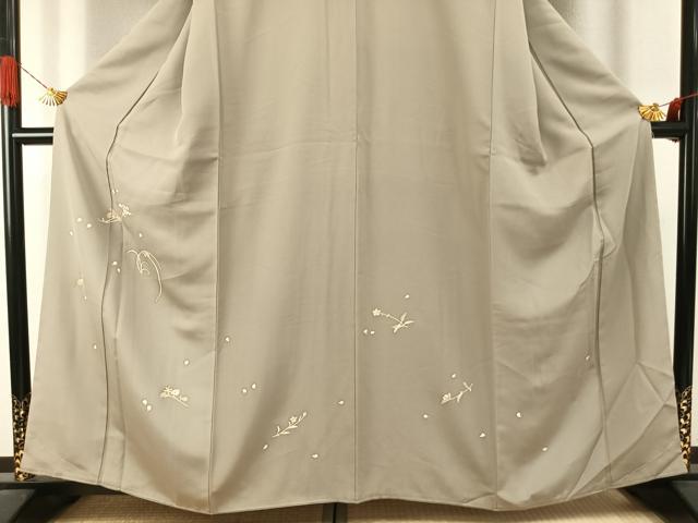 平和屋着物●訪問着　草花文　金彩　正絹　逸品　未使用　AABJ4143fy