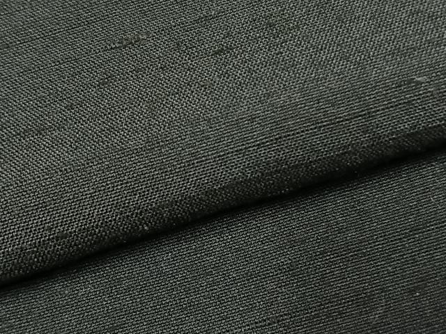 平和屋着物●男性　紬　アンサンブル　高麗納戸色　キングサイズ　正絹　逸品　AABJ4148fy