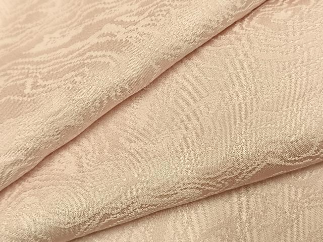 平和屋着物●上質な色無地　墨流し地紋　薄桜色　正絹　逸品　AABJ4156fy