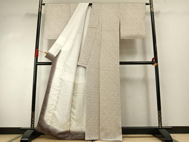 平和屋着物●大変加工の良い総絞り小紋　阪急百貨店扱い　正絹　逸品　AABJ4159fy