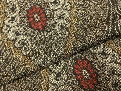 平和屋着物●本場大島紬　割り込み絣　正絹　逸品　AABJ4163fy