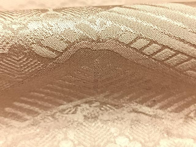 平和屋着物●色留訪問着　枝松地紋　灰桜色　正絹　逸品　AABJ4164fy