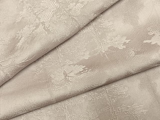 平和屋着物●上質な色無地　樹林地紋　桜鼠色　正絹　逸品　AABJ4173fy