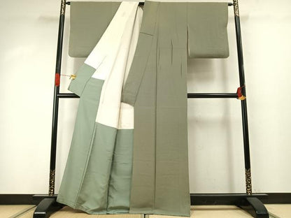 平和屋着物●世界的人形師　辻村寿三郎　ジュサブロー　小紋　幾何学文様　正絹　逸品　AABJ4174fy