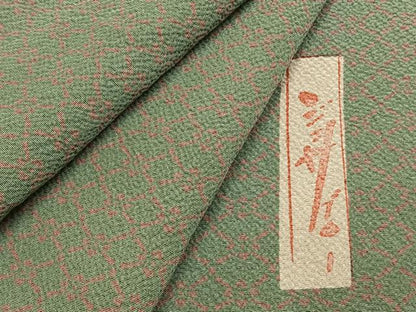 平和屋着物●世界的人形師　辻村寿三郎　ジュサブロー　小紋　幾何学文様　正絹　逸品　AABJ4174fy