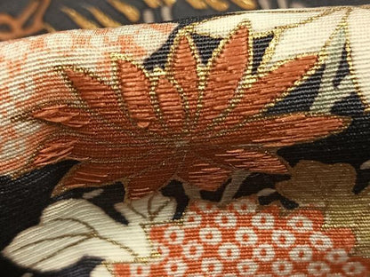 平和屋着物●訪問着　刺繍　風景花文　金彩　正絹　逸品　AABJ4181fy