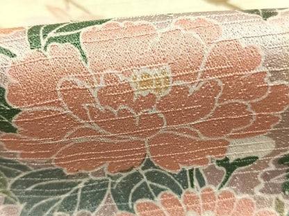 平和屋着物●訪問着　花鳥文　暈し染め　正絹　逸品　AABJ4184fy