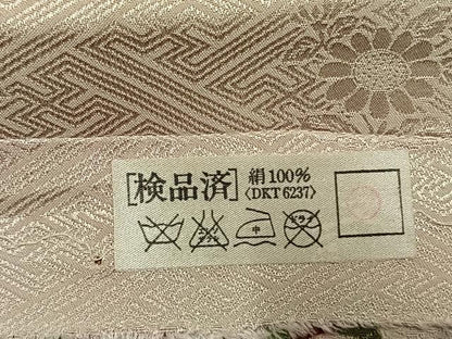 平和屋着物●豪華振袖　駒刺繍　草花文　金彩　上代28万円　仮絵羽　逸品　未使用　AABJ4203fy