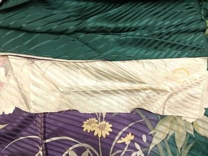 平和屋着物●豪華振袖　草花文　暈し染め　丹後ちりめん　仮絵羽　逸品　未使用　AABJ4204fy
