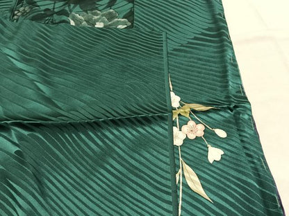 平和屋着物●豪華振袖　草花文　暈し染め　丹後ちりめん　仮絵羽　逸品　未使用　AABJ4204fy