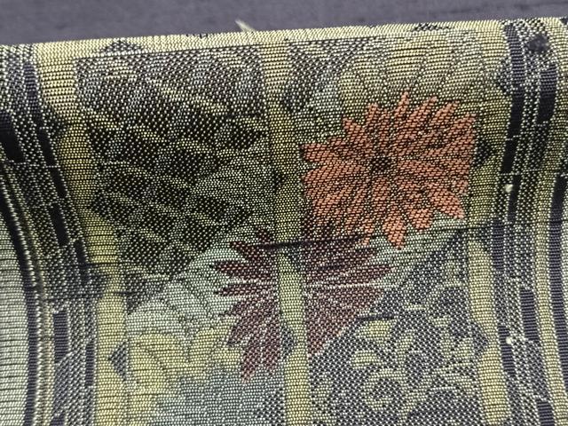 平和屋着物●京の名門・菱屋六右ェ門　紬　訪問着　御所車文　正絹　逸品　AABJ4213fy