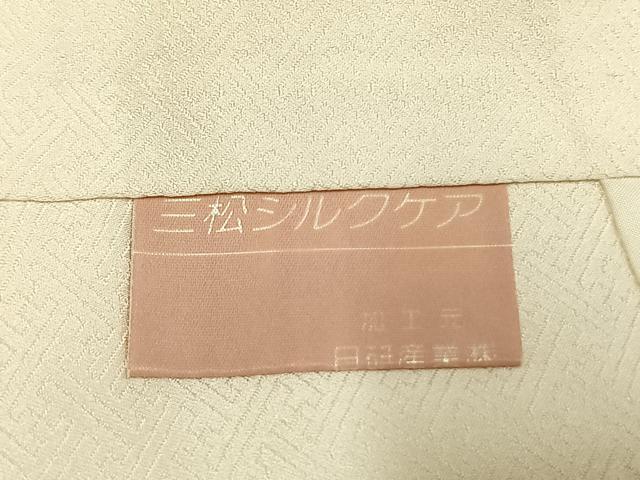 平和屋着物●訪問着　雪輪花蝶文　金銀彩　正絹　逸品　AABJ4234fy