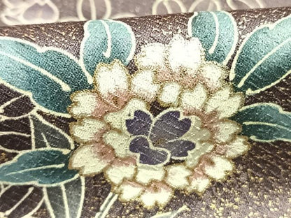 平和屋着物●訪問着　草花文　暈し染め　金彩　正絹　逸品　AABJ4242fy