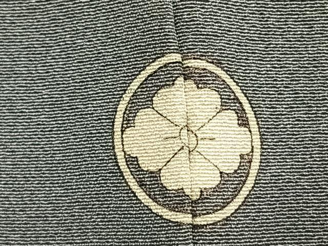 平和屋着物●上質な色無地　灰青色　正絹　逸品　未使用　AABJ4244fy