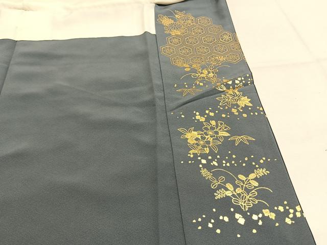 平和屋着物●豪華色留袖　扇面花文　暈し染め　金彩　正絹　逸品　AABJ4251fy
