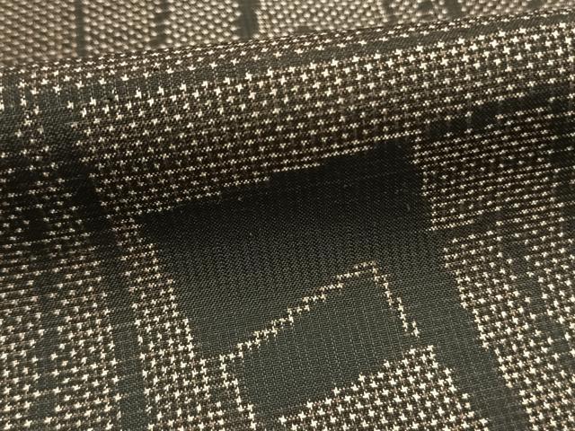 平和屋着物●本場大島紬　一元7マルキ　色紙重ね文様　正絹　逸品　未使用　AABJ4253fy