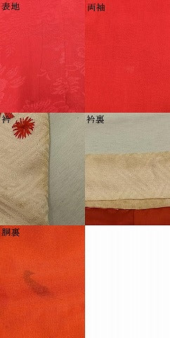 平和屋着物●アンティーク　大正ロマン　振袖用長襦袢　袷　正絹　逸品　AABJ4254fy