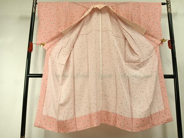 平和屋着物●長襦袢　無双仕立て　茶道具　半衿刺繍　正絹　逸品　未使用　AABJ4258fy
