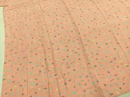 平和屋着物●長襦袢　無双仕立て　茶道具　半衿刺繍　正絹　逸品　未使用　AABJ4258fy