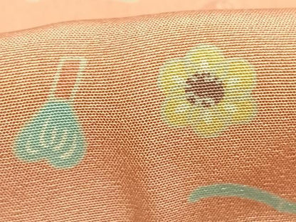 平和屋着物●長襦袢　無双仕立て　茶道具　半衿刺繍　正絹　逸品　未使用　AABJ4258fy