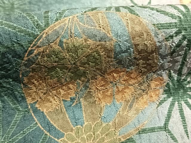 平和屋着物●上質な小紋　草花文　暈し染め　正絹　逸品　AABJ4261fy