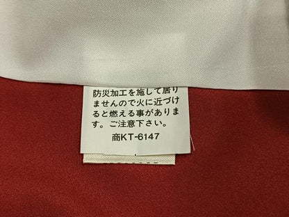 平和屋着物●振袖　草花文　暈し染め　金彩　洗える着物　AABJ4270fy