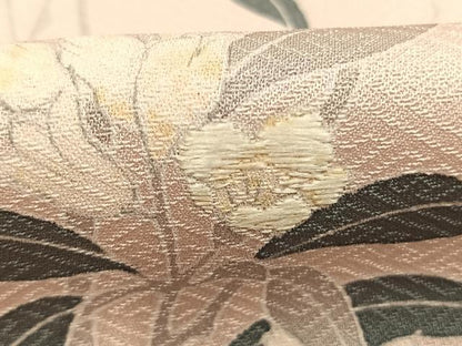 平和屋着物●訪問着　刺繍　枝花文　金彩　正絹　逸品　AABJ4275fy