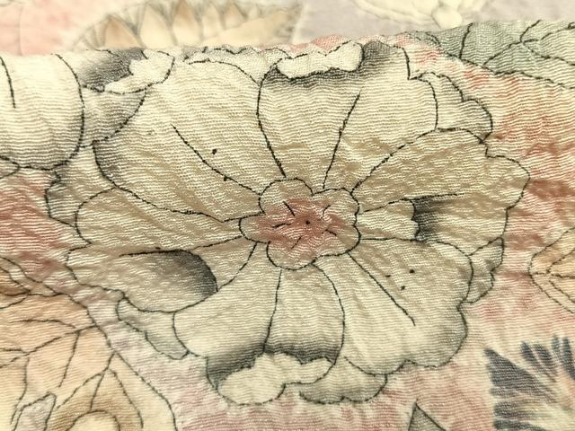 平和屋着物●訪問着　絞り　辻が花　正絹　逸品　AABJ4284fy