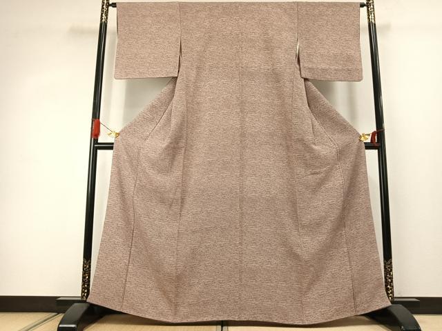 平和屋着物●江戸小紋　流水文　浜ちりめん　反端付き　正絹　逸品　AABJ4287fy