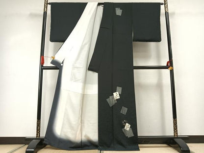 平和屋着物●訪問着　色紙重ね文　金彩　鈴乃屋扱い　正絹　逸品　未使用　AABJ4297fy