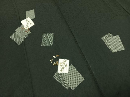平和屋着物●訪問着　色紙重ね文　金彩　鈴乃屋扱い　正絹　逸品　未使用　AABJ4297fy