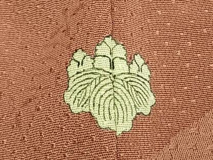 平和屋着物●上質な色無地　色紙重ね枝梅地紋　退紅色　正絹　逸品　未使用　AABJ4298fy