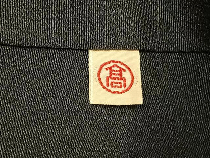 平和屋着物●豪華黒留袖　刺繍　花鳥文　金銀糸　金銀彩　高島屋扱い　正絹　逸品　AABJ4303fy