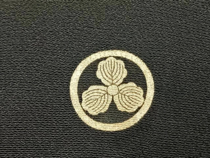 平和屋着物●豪華黒留袖　刺繍　花鳥文　金銀糸　金銀彩　高島屋扱い　正絹　逸品　AABJ4303fy