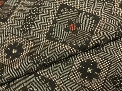 平和屋着物●本場大島紬　龍郷絣　正絹　逸品　AABJ4304fy