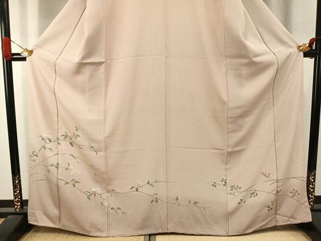 平和屋着物●訪問着　友禅　枝花文　暈し染め　正絹　逸品　AABJ4306fy
