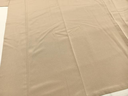 平和屋着物●日本画家　水嶋征夫　色無地　浅黄色　正絹　逸品　AABJ4308fy