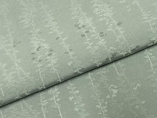 平和屋着物●上質な色無地　草葉地紋　灰青色　正絹　逸品　AABJ4320fy