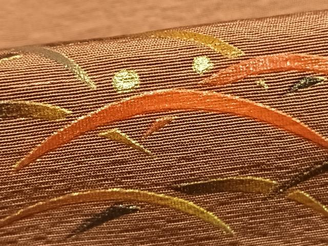 平和屋着物●漆工芸作家　金森一博　訪問着　露芝文　仮絵羽　正絹　逸品　未使用　AABJ4324fy