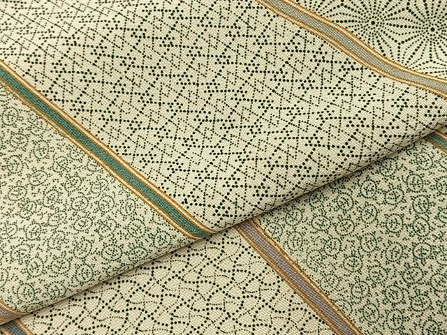 平和屋着物●上質な小紋　作家物　斜縞　仮絵羽　正絹　逸品　未使用　AABJ4336fy