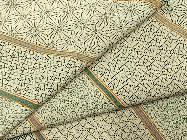 平和屋着物●上質な小紋　作家物　斜縞　仮絵羽　正絹　逸品　未使用　AABJ4336fy