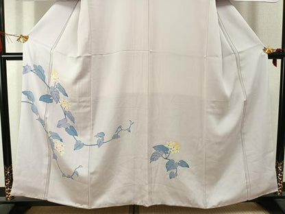 平和屋着物●訪問着　枝花文　ろうけつ染め　正絹　逸品　AABJ4344fy