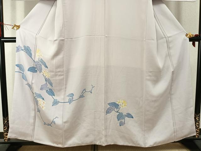 平和屋着物●訪問着　枝花文　ろうけつ染め　正絹　逸品　AABJ4344fy