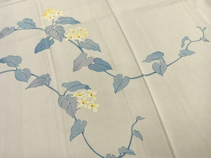 平和屋着物●訪問着　枝花文　ろうけつ染め　正絹　逸品　AABJ4344fy