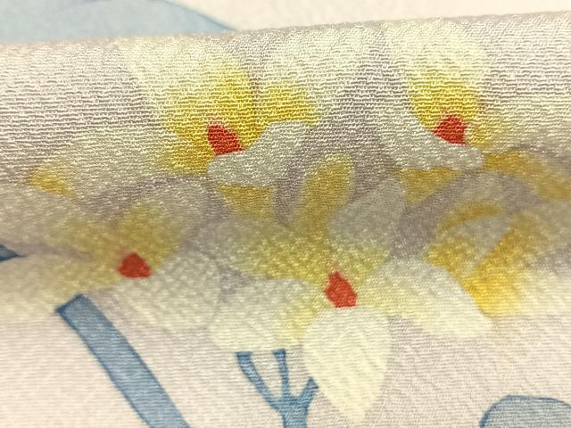 平和屋着物●訪問着　枝花文　ろうけつ染め　正絹　逸品　AABJ4344fy