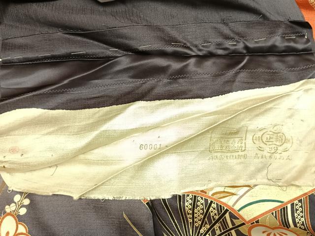 平和屋着物●豪華振袖　扇面花文　暈し染め　金糸　金彩　仮絵羽　逸品　未使用　AABJ4347fy