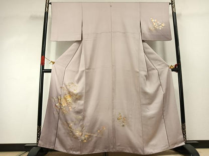 平和屋着物●金彩友禅　卓越技能者・名工・和田光正　訪問着　松竹梅　風景文　暈し染め　金銀彩　正絹　逸品　AABJ4357fy