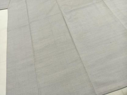 平和屋着物●結城紬　色無地　紫水晶色　やまと誂製　正絹　逸品　AABJ4362fy