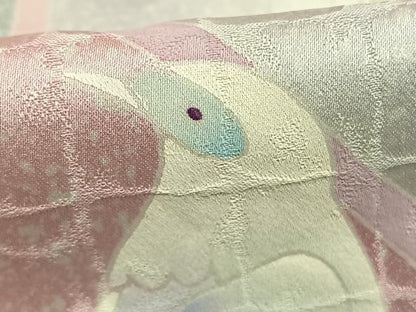 平和屋着物●豪華振袖　花鳥文　暈し染め　正絹　逸品　AABJ4369fy